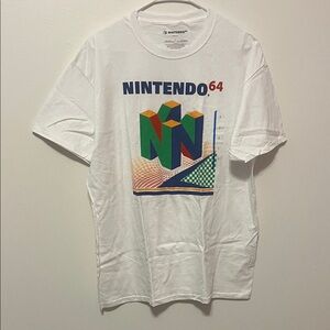 NINTENDO 64 NWT White Graphic Tee Shirt